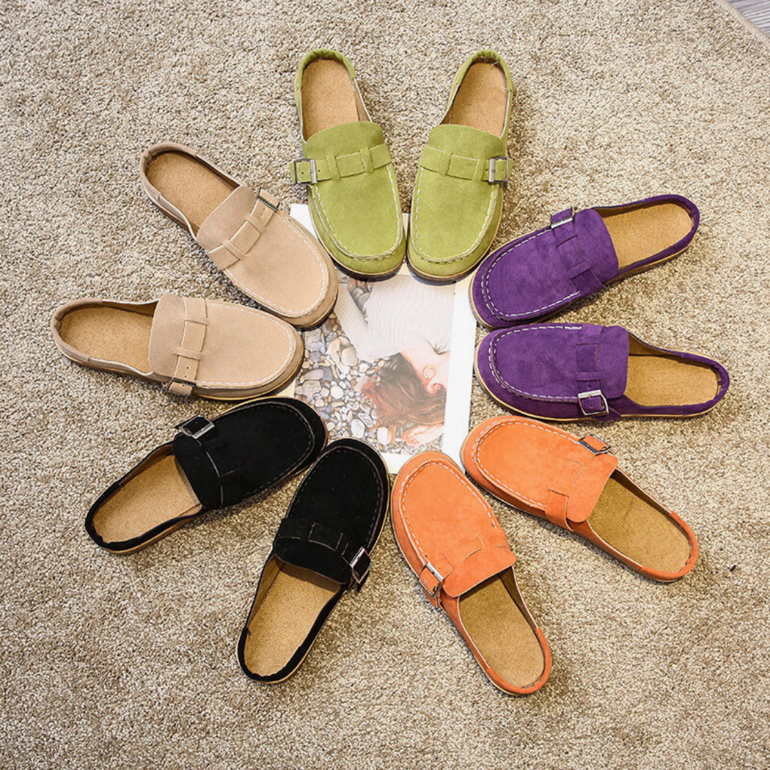Mégane | Trendy Mule With Loop And Thick Sole 
