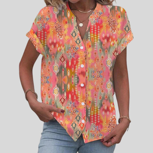 Gwladys | Short Sleeve Blouse for Women 