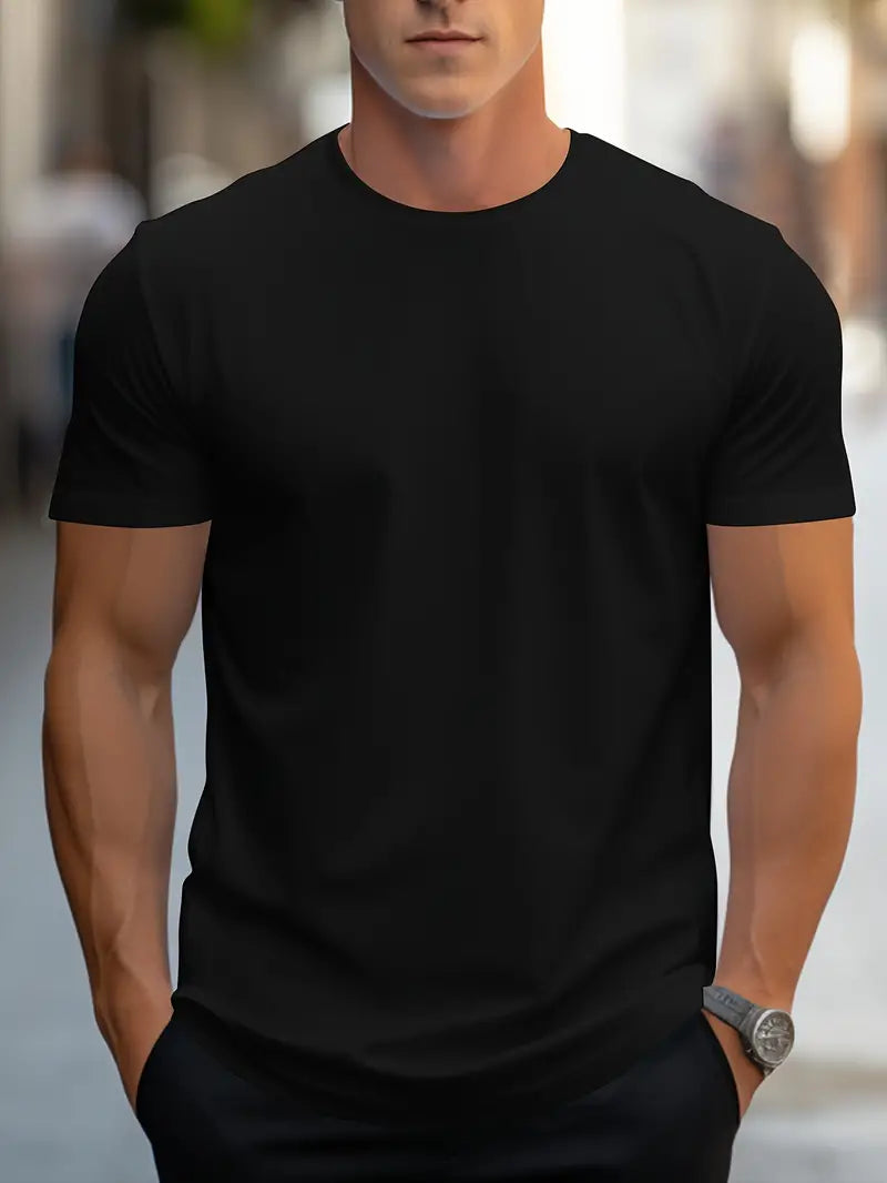 Ewen | T-shirt s priliehavým strihom, okrúhly výstrih, krátke rukávy 