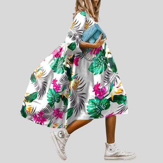 Magdalena | Bohemian Flower Dress for Women 