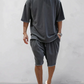 Adrien|Súprava oversized tričko a šortky pre pohodlný a štýlový vzhľad 