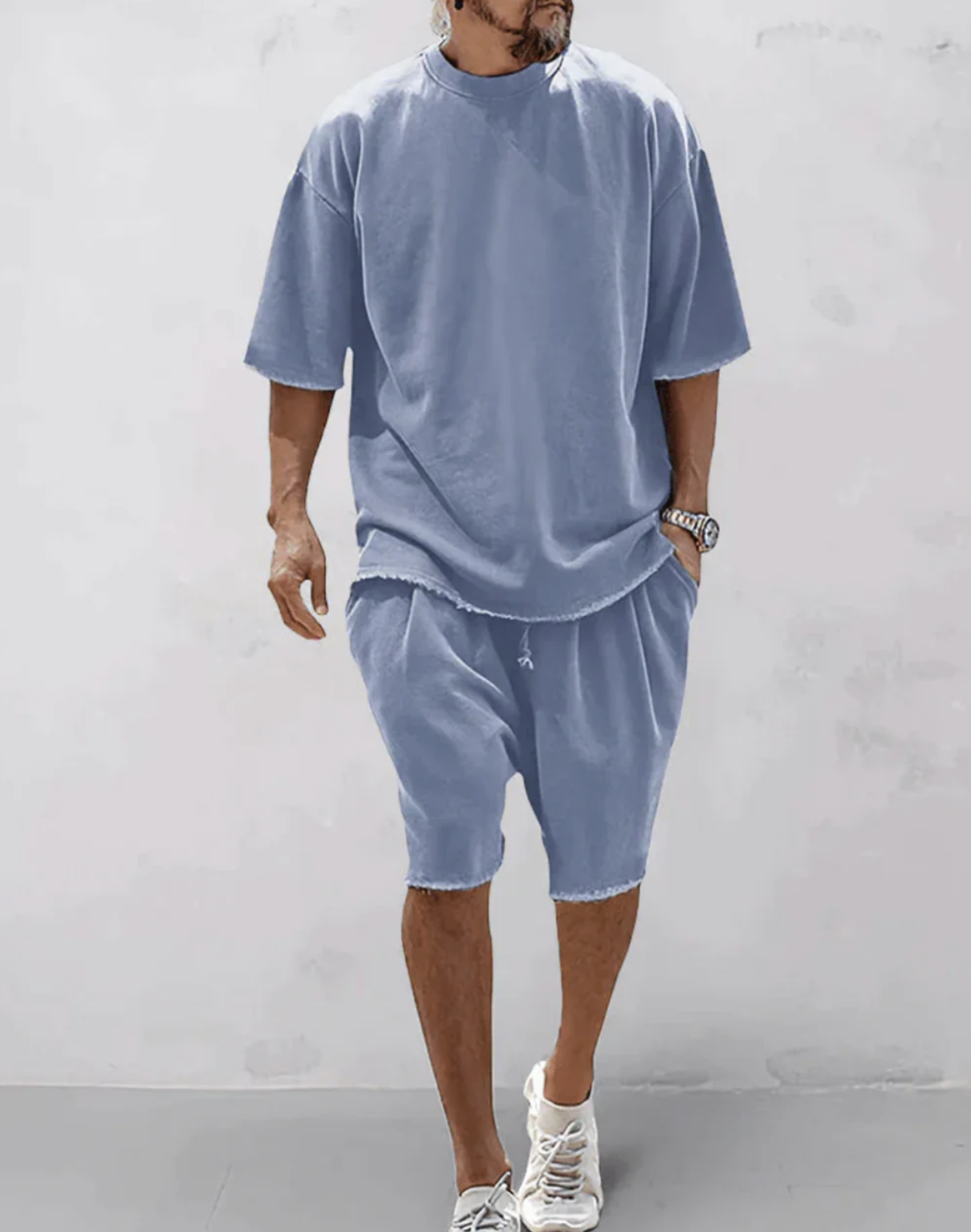 Adrien|Súprava oversized tričko a šortky pre pohodlný a štýlový vzhľad 