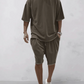 Adrien|Súprava oversized tričko a šortky pre pohodlný a štýlový vzhľad 